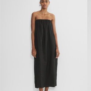 NWT Aritzia Babaton Strapless Fitzgerald Linen Dress
